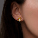 Nerina Pearl Stud Earrings