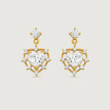 Valencia Crystal Heart Earrings
