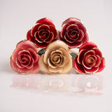 Open Bloom - Eternal 24K Gold-Plated Rose - Red