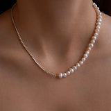Luna Pearl Tennis Necklace