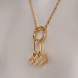 Celestial Zodiac Pendant - Aquarius