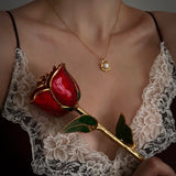 Eternal 24K Gold Plated Rose - Red