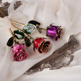 Icons - Eternal 24K Gold-Plated Rose - Purple