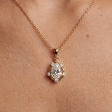 Lorena Pear Pendant Necklace - Gold