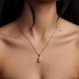Lorena Pear Pendant Necklace - Gold
