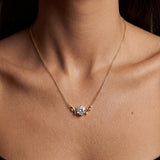 Victoria Moissanite Laurel Necklace