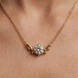Victoria Moissanite Laurel Necklace