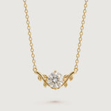 Victoria Moissanite Laurel Necklace