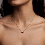 Camille Moissanite Duet Necklace