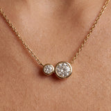 Camille Moissanite Duet Necklace