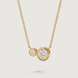 Camille Moissanite Duet Necklace