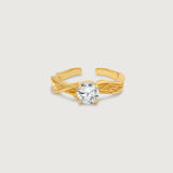 Nerissa Wave Crystal Ring