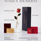 Icons - Eternal 24K Gold-Plated Rose - Emerald Green