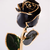 Signature - Eternal 24K Gold-Plated Rose - Black