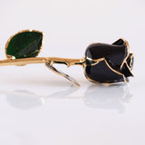 Signature - Eternal 24K Gold-Plated Rose - Black