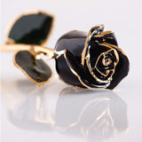 Signature - Eternal 24K Gold-Plated Rose - Black