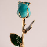 Signature - Eternal 24K Gold-Plated Rose - Azure Blue