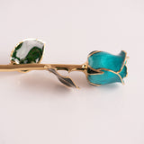 Signature - Eternal 24K Gold-Plated Rose - Azure Blue