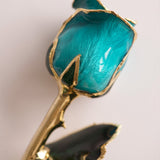 Signature - Eternal 24K Gold-Plated Rose - Azure Blue