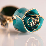 Signature - Eternal 24K Gold-Plated Rose - Azure Blue