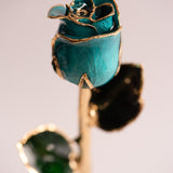 Signature - Eternal 24K Gold-Plated Rose - Azure Blue