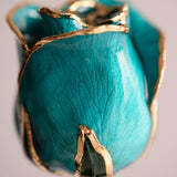 Signature - Eternal 24K Gold-Plated Rose - Azure Blue