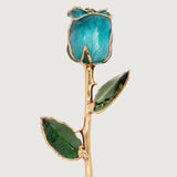 Signature - Eternal 24K Gold-Plated Rose - Azure Blue