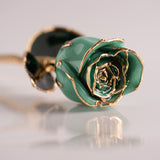 Signature - Eternal 24K Gold-Plated Rose - Ice Blue