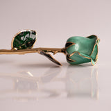Signature - Eternal 24K Gold-Plated Rose - Ice Blue