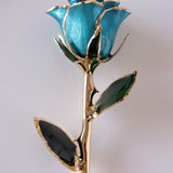 Icons - Eternal 24K Gold-Plated Rose - Ocean Blue
