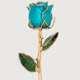 Icons - Eternal 24K Gold-Plated Rose - Ocean Blue