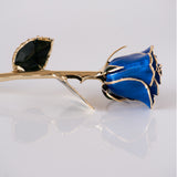 Icons - Eternal 24K Gold-Plated Rose - Royal Blue