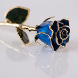 Icons - Eternal 24K Gold-Plated Rose - Royal Blue