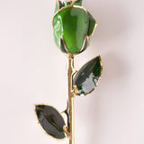 Signature - Eternal 24K Gold-Plated Rose - Emerald Green
