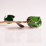 Signature - Eternal 24K Gold-Plated Rose - Emerald Green