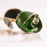 Signature - Eternal 24K Gold-Plated Rose - Emerald Green