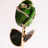 Signature - Eternal 24K Gold-Plated Rose - Emerald Green