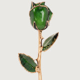 Signature - Eternal 24K Gold-Plated Rose - Emerald Green