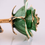 Open Bloom - Eternal 24K Gold-Plated Rose - Sage Green