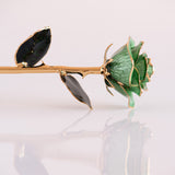 Open Bloom - Eternal 24K Gold-Plated Rose - Sage Green