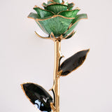 Open Bloom - Eternal 24K Gold-Plated Rose - Sage Green