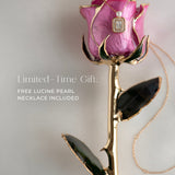 Icons - Eternal 24K Gold-Plated Rose - Pink