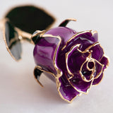 Icons - Eternal 24K Gold-Plated Rose - Purple
