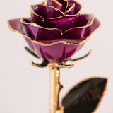 Open Bloom - Eternal 24K Gold-Plated Rose - Orchid Purple