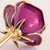 Open Bloom - Eternal 24K Gold-Plated Rose - Orchid Purple