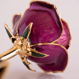 Open Bloom - Eternal 24K Gold-Plated Rose - Orchid Purple Ombré