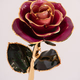 Open Bloom - Eternal 24K Gold-Plated Rose - Orchid Purple Ombré