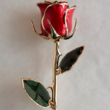 Icons - Eternal 24K Gold-Plated Rose - Red