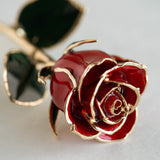 Icons - Eternal 24K Gold-Plated Rose - Red