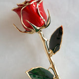 Icons - Eternal 24K Gold-Plated Rose - Red